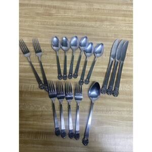 Set (16 Pieces) National Stainless Flatware Forks Japan King Eric Design
